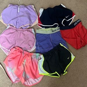 All size small, Nike, athletic and spandex.